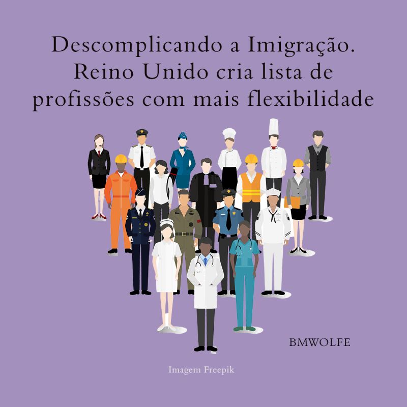 Lista de profissões que o Reino Unido facilita a migração